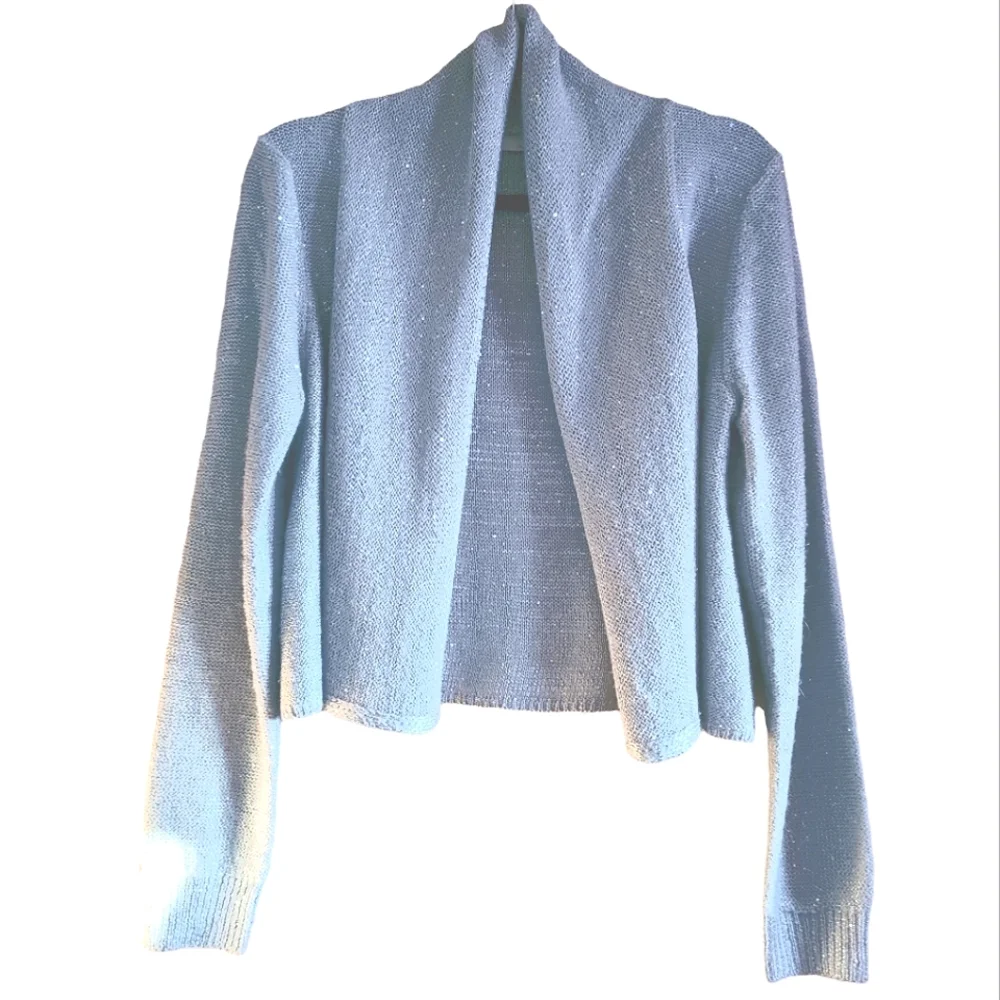 Mystree Silver Sequin Jacket S - Picture 1 of 6